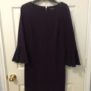 Deep purple fitted dress